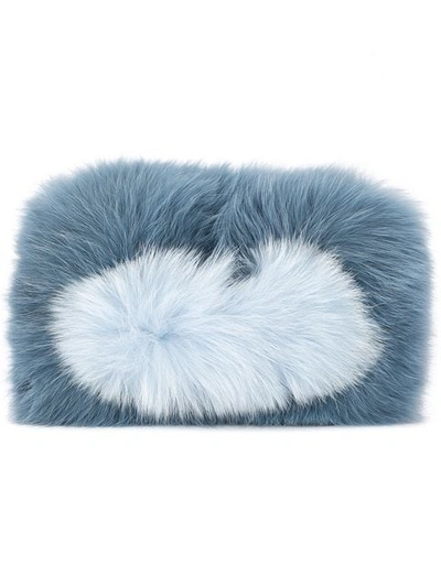 Charlotte Simone Csw18b21 Blue Mix Furs & Skins->fox Fur - 蓝色 In Blue