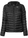Arc'teryx Quilted Hooded Jacket In Black