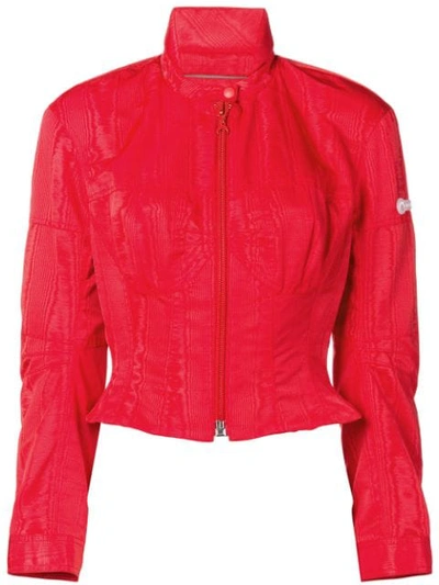 Marine Serre Moire Jacket - Red