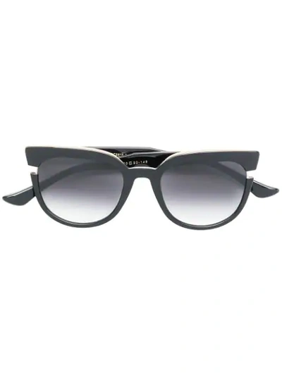 Dita Eyewear Square Tinted Sunglasses In Black
