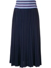 Miu Miu Pleated Midi Skirt - Blue