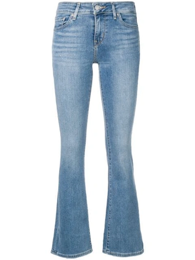 Levi's Cropped Flared Jeans - Blue