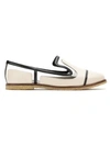 Studio Chofakian Leather Slippers In Neutrals
