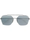 Fendi Square Frame Sunglasses In White