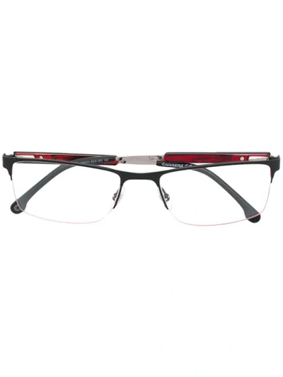 Carrera Rectangle Lens Glasses In Black