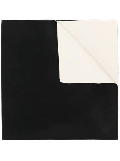 Helmut Lang Large Logo Scarf In Black