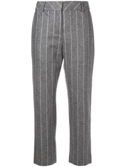 Eleventy Pinstripe Tailored Trousers - Grey