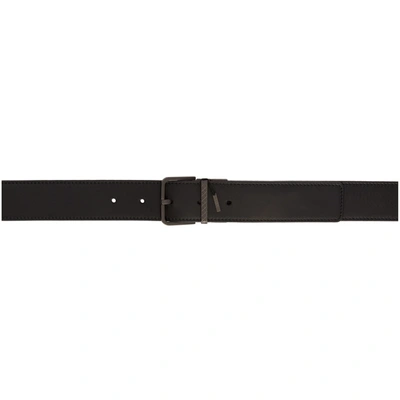 Bottega Veneta Reversible Black Classic Belt In 2183 Nero/e