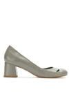 Sarah Chofakian Mid-heel Pumps In Grey