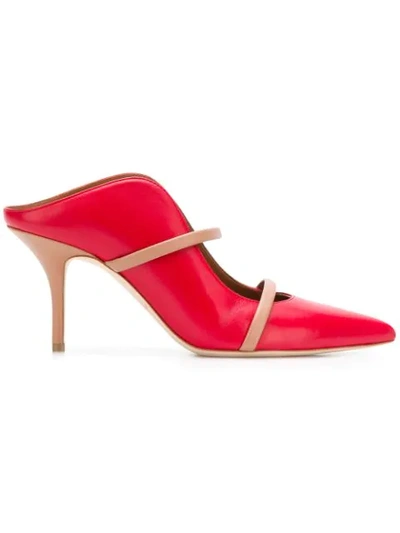 Malone Souliers By Roy Luwolt Maureen Mules In Red