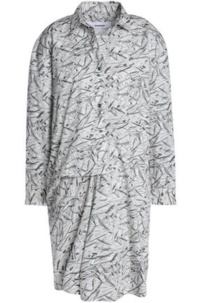 Chalayan Woman Printed Cotton-poplin Shirt White