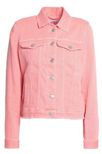7 For All Mankind Woman Denim Jacket Coral