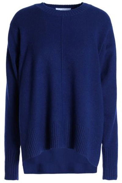 Sandro Woman Gilda Wool And Cashmere-blend Sweater Indigo