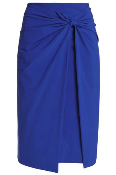 Emilio Pucci Woman Knotted Crepe Skirt Royal Blue