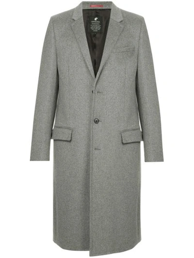 Loveless Single Breasted Coat In Grey