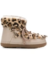 Inari Leopard Print Snow Boots In Neutrals