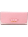 Miu Miu Bow Continental Wallet - Pink