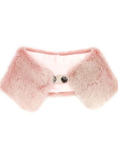 Liska Fur Collar In Pink