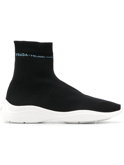 Prada Sock Sneakers - Black