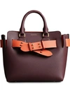 Burberry The Small Leather Belt Bag In Deep Claret