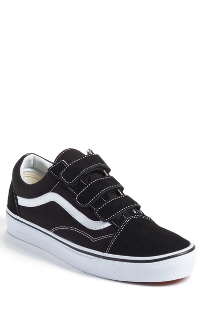 Vans Old Skool V-sneaker In Black/ True White Suede/canvas | ModeSens