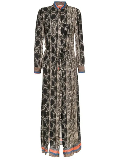 Amir Slama Long Dress In Brown