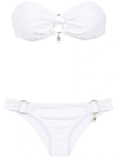 Amir Slama Strapless Bikini Set In White