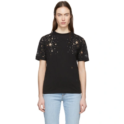 Stella Mccartney Star Intarsia T-shirt In Black