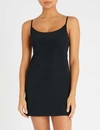 Commando Microfibre Mini Slip Dress In Black