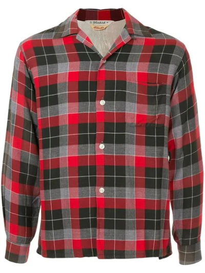 Pre-owned Fake Alpha Vintage 1960's Checked Shirt In Red