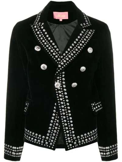 Amuse Studded Double Breasted Jacket - Black