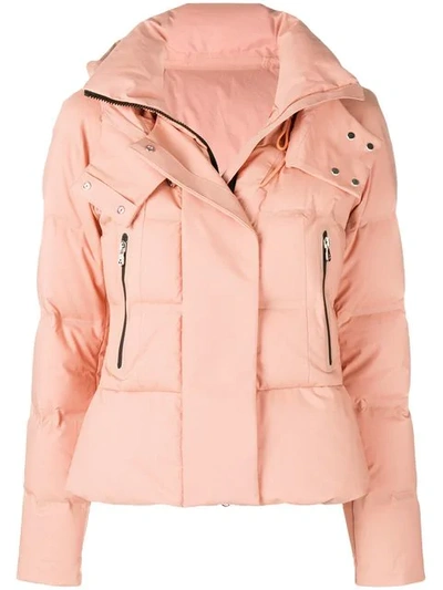 Peuterey Hooded Padded Jacket In Pink