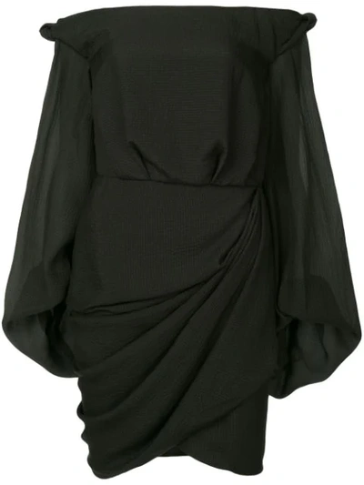 Camilla And Marc Thatcher Off-the-shoulder Dress - Black