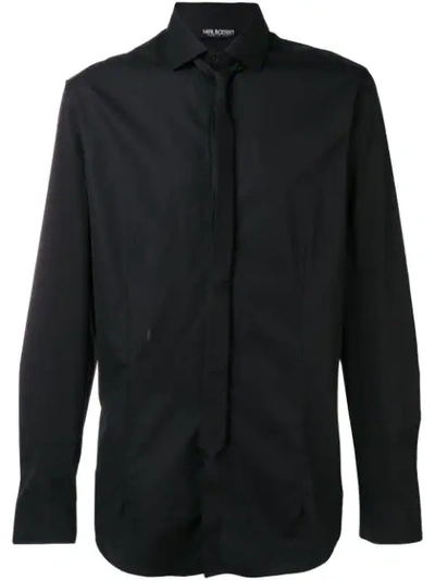 Neil Barrett Formal Shirt With Tie In Black