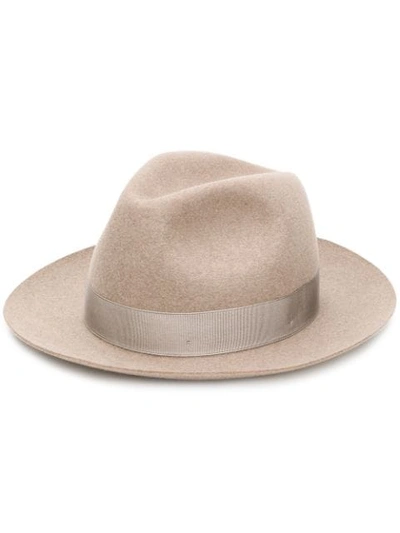 Borsalino Fur Felt Fedora - Neutrals