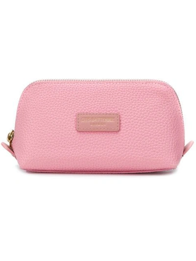Otis Batterbee Small Downshire Cosmetic Case In Pink
