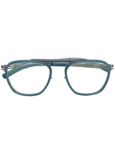 Ic! Berlin Brodway Oversized Glasses - Blue