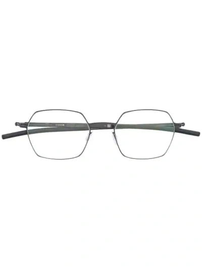 Ic! Berlin Coromell Hexagonal Frame Glasses - Grey In Gray