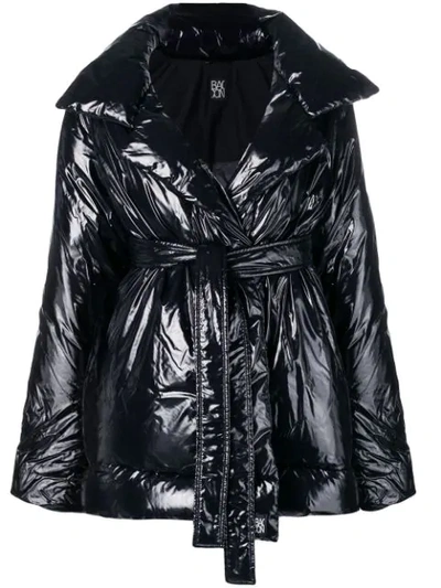 Bacon Belted Puffer Jacket - Black