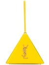 Saint Laurent Triangle Shaped Mini Bag  In Yellow