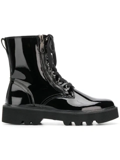 Calvin Klein Jeans Est.1978 Military Boots In Black