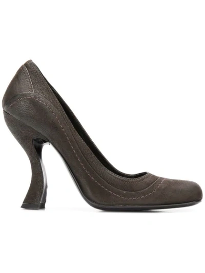 Pre-owned Prada 1990's Sculpted Pumps In Brown