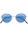 Epos Round Frame Sunglasses - Silver In Blue