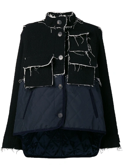 Carven Distressed Edge Jacket - Black