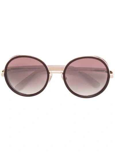 Jimmy Choo Andiens Sunglasses In Pink