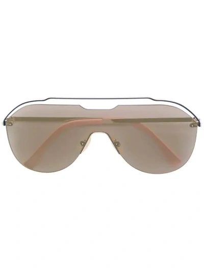 Fendi Aviator Frame Sunglasses In Pink