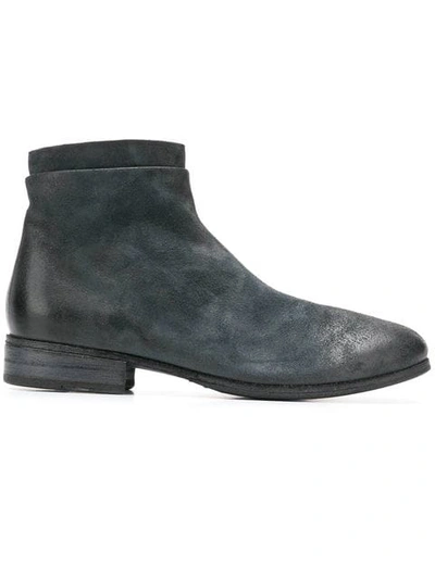 Marsèll Zipped Ankle Boots In Blue