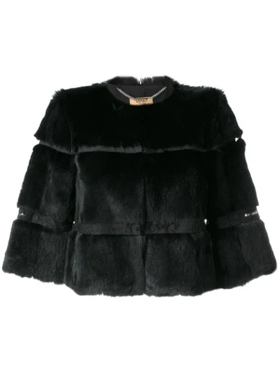 Liu •jo Liu Jo Layered Fur Jacket - Black