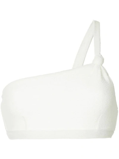 Suboo Haven One-shoulder Bikini Top In White