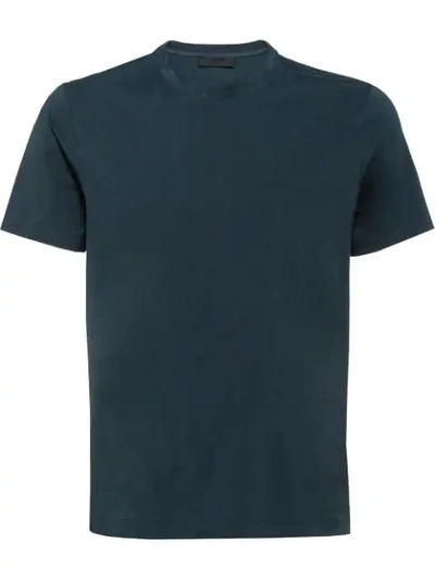 Prada Cotton Stretch T In Blue